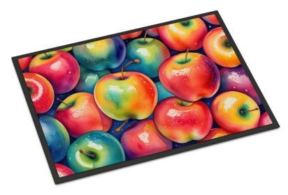 NEW Colorful Apples Doormat Front Door Mat Indoor Outdoor Rugs for Entryway, Non Slip Washable Low Pile, 18H X 27W