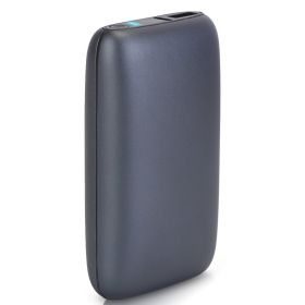 1Pc Electric Double Sided Hand Warmer Battery Backup Power Bank Rechargeable Hand Heater With 3 Temperature Levels Portable Pocket Warmer (Color: Grey)